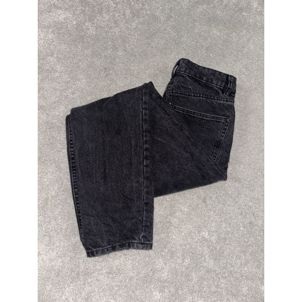 zara‎ black straight jeans distressed size 0 EUC